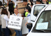 El CNE anunció el inicio de la jornada de voto en casa.