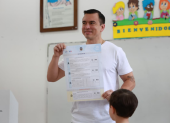 El presidente Daniel Noboa ejerció su derecho al voto en Santa Elena.