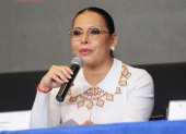 Diana Atamaint, presidenta del CNE.