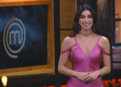 Virginia Limongi se vio como pez en el agua en el estreno de la tercera temporada de MasterChef Celebrity Ecuador.