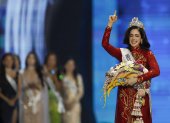 Miss Mexico es Fátima Bosch, reacción a su coronación como Miss Universo 2025.
