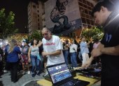 DJ Jazzam animando la calle Panamá