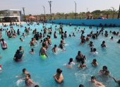 RECORRIDO POR LA PISCINA CON OLA QUE INAGURO EN EL SUBURBIO DE GUAYAQUIL LA ALCALDESA CYNTHIA VITERI PERIODISTA :MILKA FRANCO FECHA : 22/10/2022 Agencia (ag-extra)