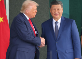El presidente Donald Trump y Xi Jinping en Corea del Sur.