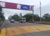 El dispositivo está en el kilómetro 106 de la vía y registrará placas y rostros.