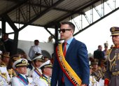 El presidente de la República, Daniel Noboa, participó de la ceremonia de ascensos honoríficos de los comandantes generales de las Fuerzas Terrestres, Naval y Aérea.