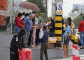 La fila de clientes por las ofertas del viernes negro no fue muy extensa este 28 de noviembre.