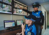 En la EAS de la Plaza del Centenario están designados 62 agentes de control metropolitano, que monitorean el sector con 268 cámaras de videovigilancia.