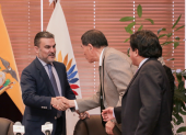 José Serrano en su rol de presidente de la Asamblea Nacional, el 18 de enero de 2018
