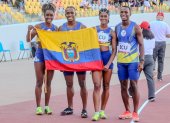 Ecuador consiguió el primer Oro de la modalidad de relevos 4x100 en los Juegos Bolivarianos 2025.