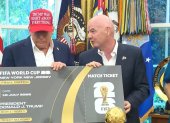 El día que el presidente Donald Trump y Gianni Infantino anunció que el sorteo de la Copa Mundial de la FIFA 2026 era en el Kennedy Center de Washington, D.C.