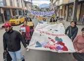 Movilización del Frente Antiminero en defensa de territorios indígenas frente al catastro minero.