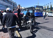 En la zona de La Marín, centro de Quito, un punto en donde se registra inseguridad y desorden del transporte, entre otros problemas