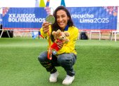 La patinadora ecuatoriana Gabriela Vargas destacó en los Juegos Bolivarianos 2025.