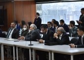 Quito. La audiencia preparatoria de juicio se reinstaló en el auditorio de la Corte Nacional de Justicia, en Quito.
