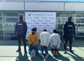 Los tres detenidos fueron capturados en Ciudad Bicentenario tras secuestrar a un taxista por aplicación.