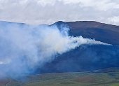 Fuerte cortina de humo se observa sobre el Parque Nacional Antisana.