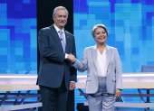 Los candidatos a la Presidencia de Chile: Jeannette Jara (d), por el partido Unidad por Chile, y José Antonio Kast, por el Partido Republicano y Social Cristiano.