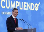 El presidente del Gobierno, Pedro Sánchez, comparece para presentar el informe periódico de rendición de cuentas Cumpliendo.