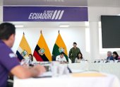 El gabinete ministerial del presidente Daniel Noboa en reunión.