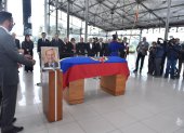 El féretro del expresidente, Rodrigo Borja, llegó este 19 de diciembre de 2025 al Palacio de Cristal del Itchimbía, en Quito.