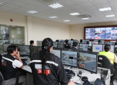 Vista del edificio del ECU 911 en Portoviejo, captada el 10 de octubre de 2013.