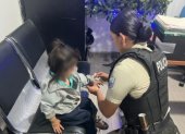 La Policía Nacional rescata a niña en situación de abandono en San Juan de Cumbayá.