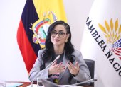 Viviana Veloz, asambleísta de la Revolución Ciudadana, impulsa procesos de fiscalización desde la Asamblea Nacional.