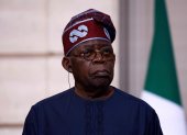El presidente de Nigeria, Bola Ahmed Tinubu, el 28 de noviembre de 2024 durante una visita de Estado a París.