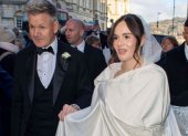 Gordon Ramsay junto a su hija Holly en la Abadía de Bath