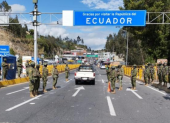 A partir del 24 de diciembre el puente Rumichaca es el único paso fronterizo autorizado entre Ecuador y Colombia.