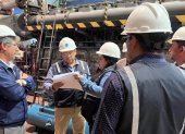 El contralor Mauricio Torres realizó una visita técnica a la termoeléctrica Catamayo, observada por irregularidades en su repotenciación.