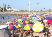 Los balnearios de la provincia de Santa Elena se coparon de turistas.