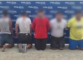Los cinco sujetos intentaron ingresar al Ecu-911 de Manta.