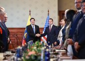 El secretario de Estado, Marco Rubio, se reunió con el presidente de la República del Ecuador, Daniel Noboa, en septiembre de 2025, en el palacio de Gobierno, en Quito.