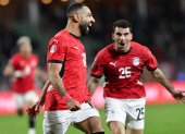 Mohamed Salah (i) comandará la ofensiva de Egipto.