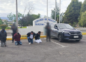 Los detenidos fueron llevados al comando de policía de Cotopaxi.