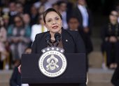 Fotografía del 18 de diciembre de 2025 de la presidenta de Honduras, Xiomara Castro, en Tegucigalpa (Honduras).