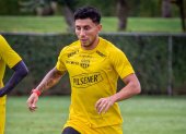 Joao Rojas entrenando en Quito en la pretemporada 2026.