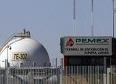 Un centro de distribución de combustibles de Petróleos Mexicanos (PEMEX) en la ciudad de Zapopan, estado de Jalisco (México).