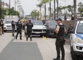 Afuera de la urbanización Entre Ríos, en la avenida Samborondón, sicarios asesinaron a Bryan Soria, el 26 de noviembre de 2025.
