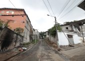 En este punto de la cooperativa 12 de Octubre está la pared que divide a Ceibos Norte y Mapasingue Oeste.