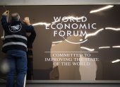 Los preparativos para la reunión del Foro de Davos.