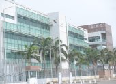 Vista de la fachada del Hospital Guasmo Sur.