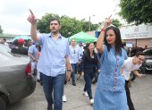 Aquiles Álvarez y Marcela Aguiñaga llegaron a sus cargos cobijados por la Revolución Ciudadana, en 2023.