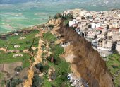 El temporal ha causado el corrimiento de tierra más grave en Sicilia (sur), que ha obligado a evacuar a un barrio entero.