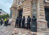 La policía resguarda las instalaciones de la Escuela de la función Judicial tras amenaza de explosivos.