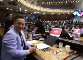 El legislador Marco Olmedo, de ADN, presentó la moción para ratificar la objeción total del Ejecutivo a las reformas a la LOFL.