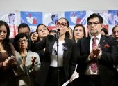 Luisa González tuvo un escenario para recordarle a Alarcón la lentitud de la Fiscalía en casos como PetroNoboa, Noboa Trading, GalaMedios, las 93 hectáreas en La Libertad, Progen, Healthbird...