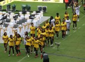 El equipo femenino de Barcelona SC fue uno de los reconocidos por la afición.
